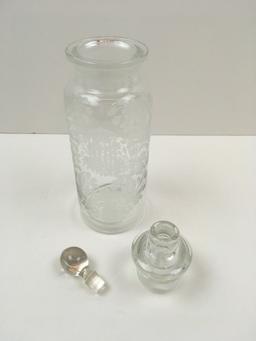 PADEN CITY "GAZEBO" CLEAR 3 PC COCKTAIL SHAKER