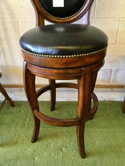 Leather Swivel Bar Stool