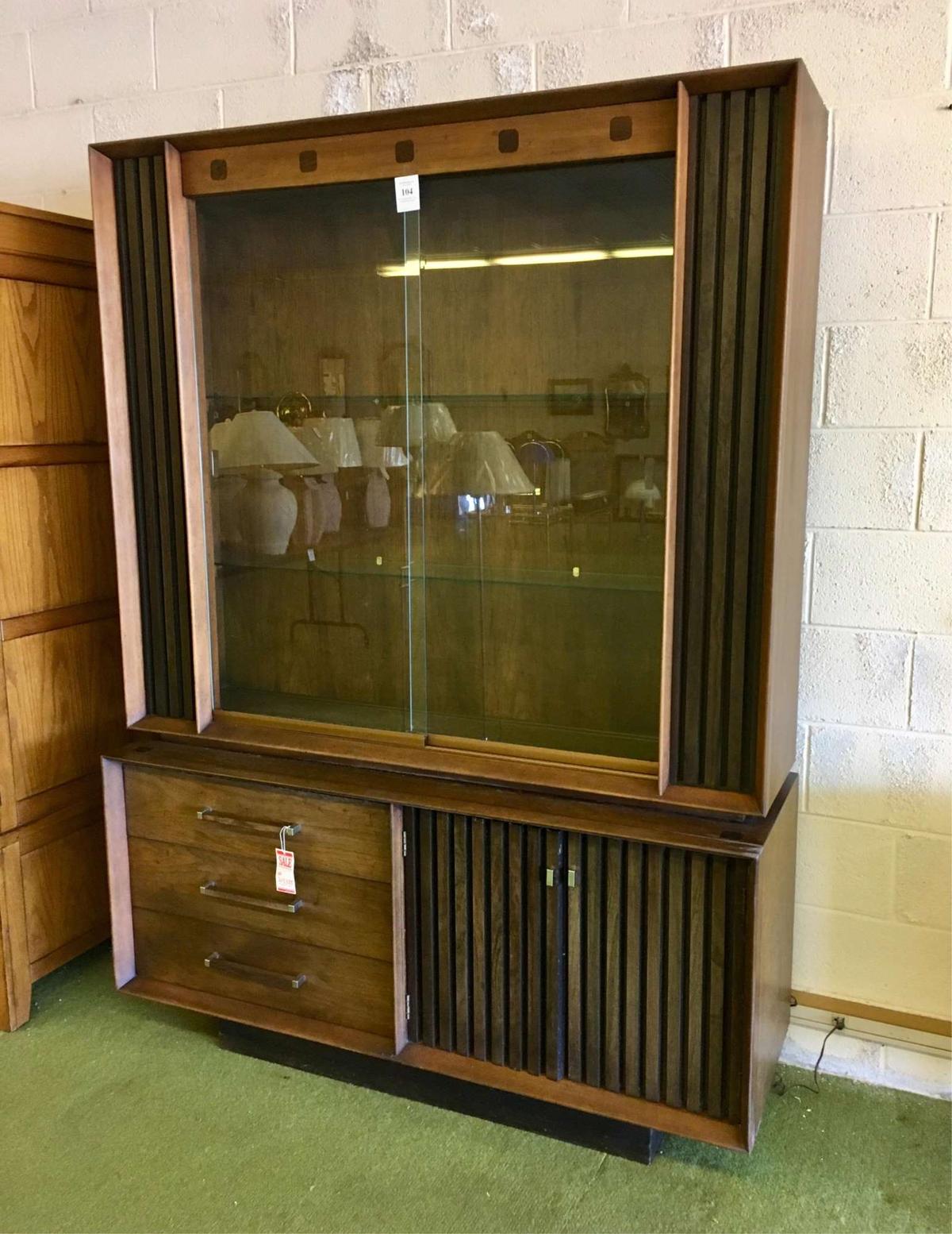 Mid-century Modern Teak China Cabinet