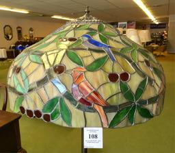 Floor Lamp With Stained Glass Shade