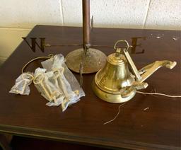 Weather Vane And Brass Decoratives