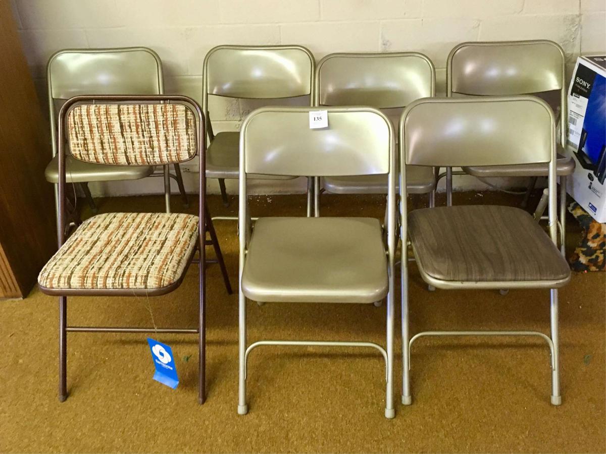 Seven Folding Chairs