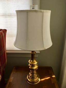 Pair Of Brass Table Lamps