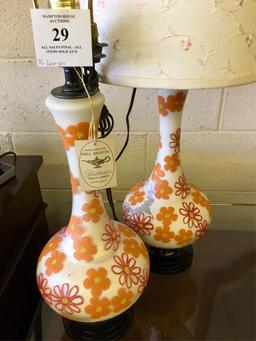 Pair Of Hall Bristol Table Lamps