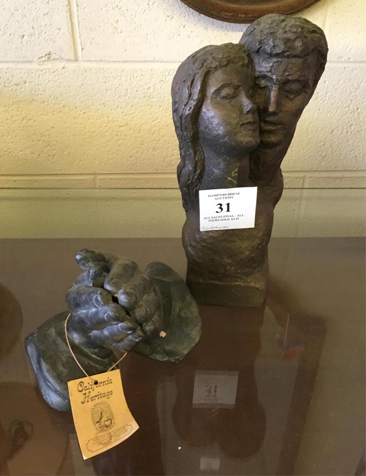 Two Ceramic Mid-century Sculptures