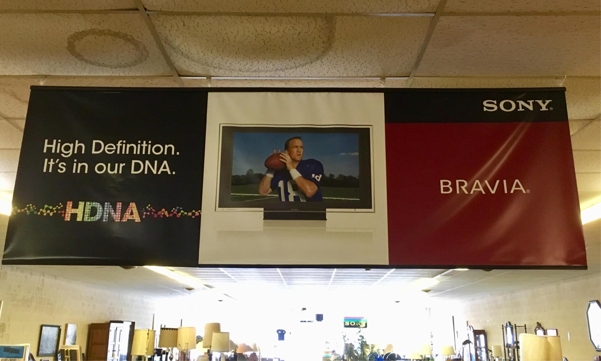 Large Sony Bravia Dealer / Store Banner