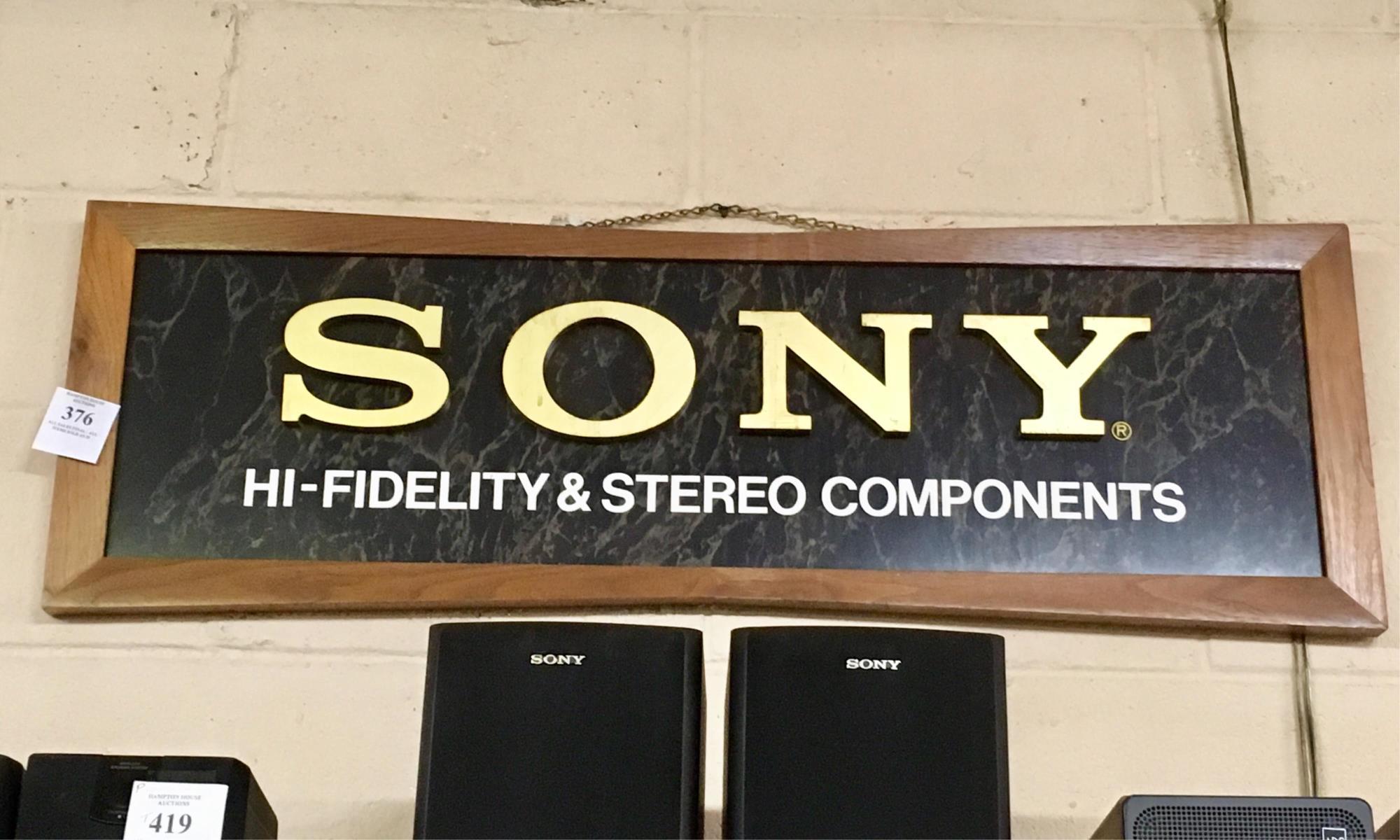 Sony Component Advertising Sign