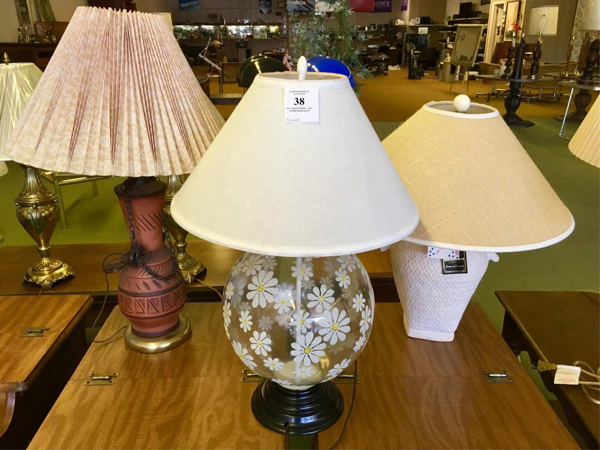 Three Table Lamps