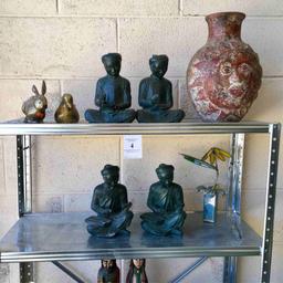 Metal Shelf With Decoratives