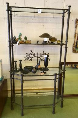 Metal Open Curio / Display Shelf