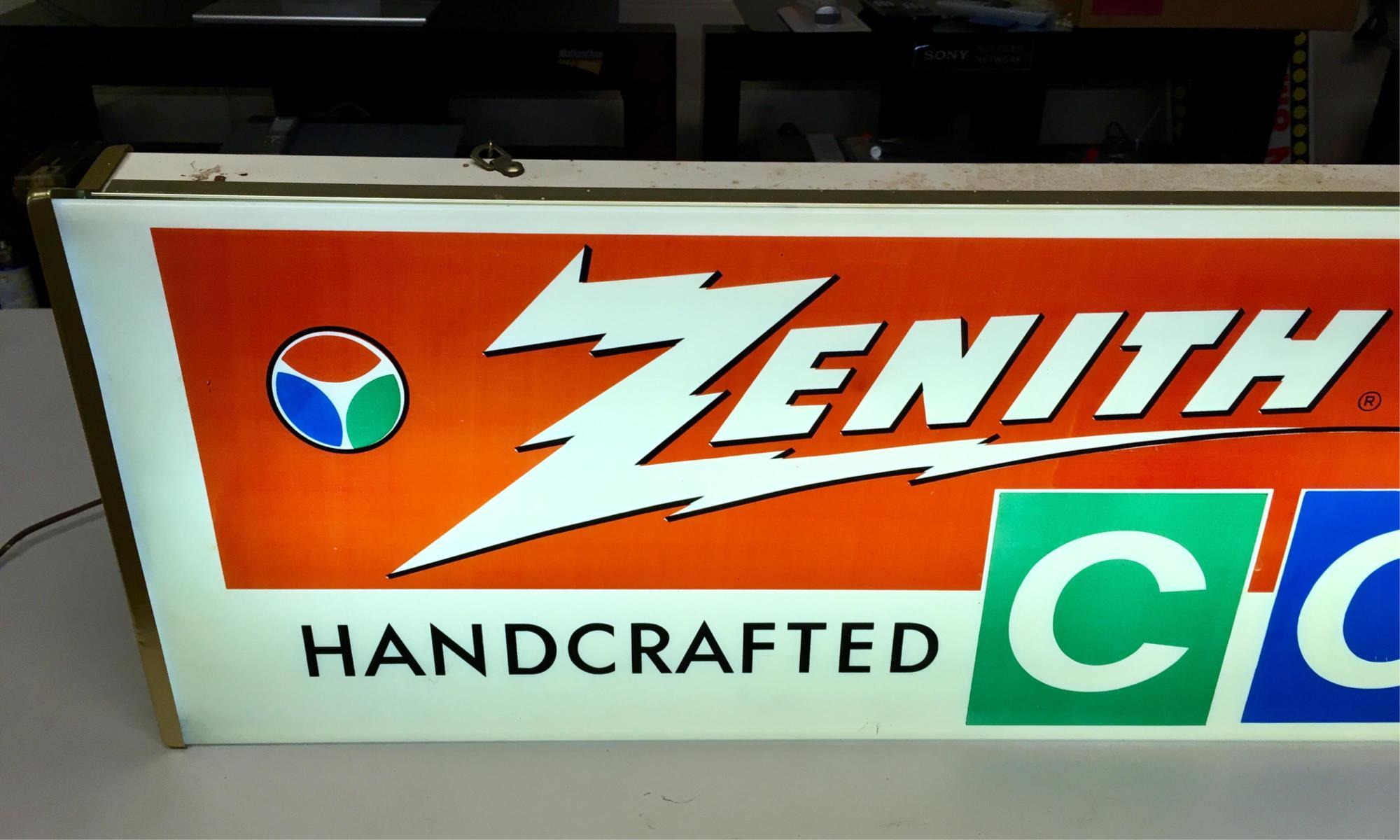 Vintage Zenith Lighted Advertising Sign