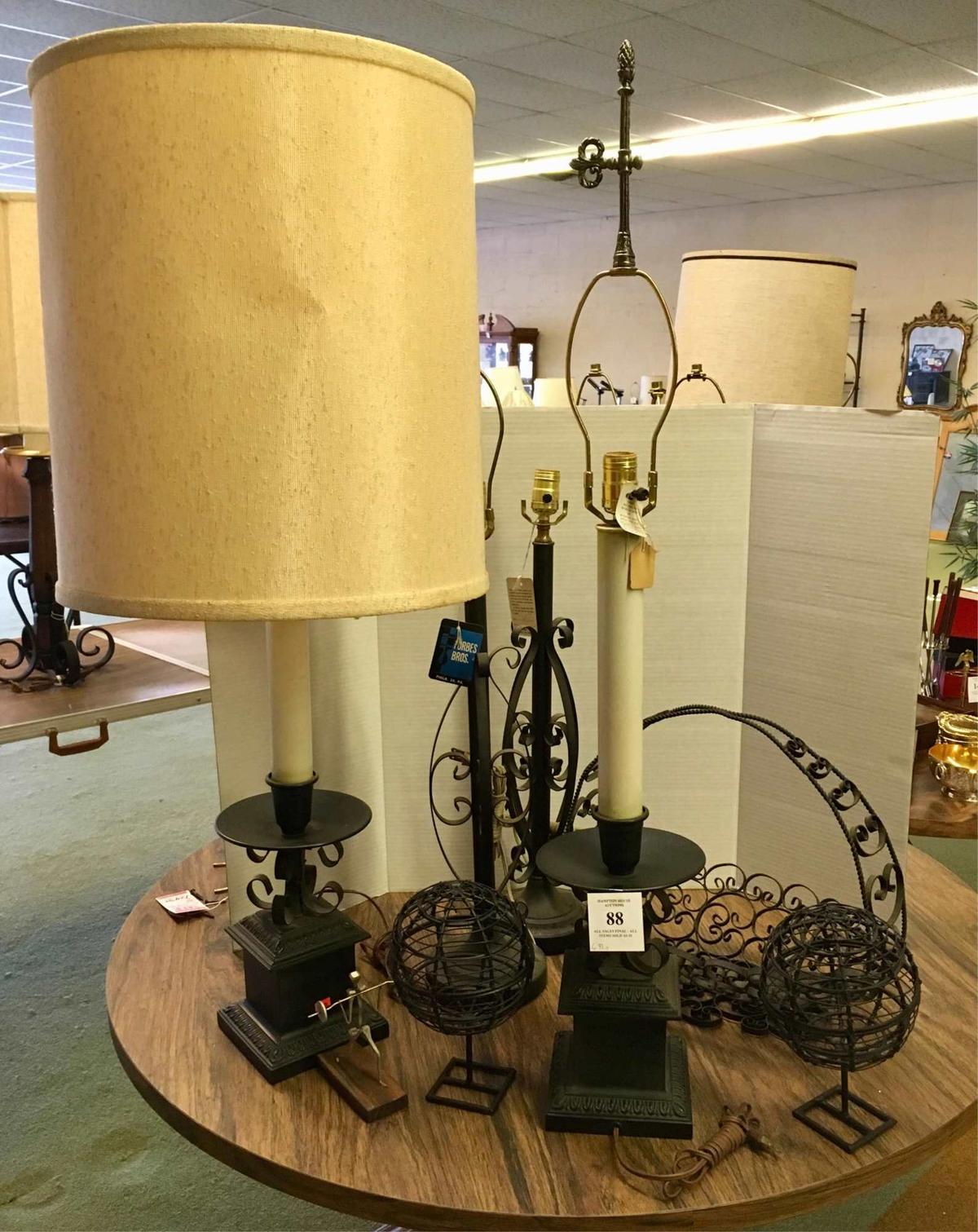 Assorted Lamps And Decoratives