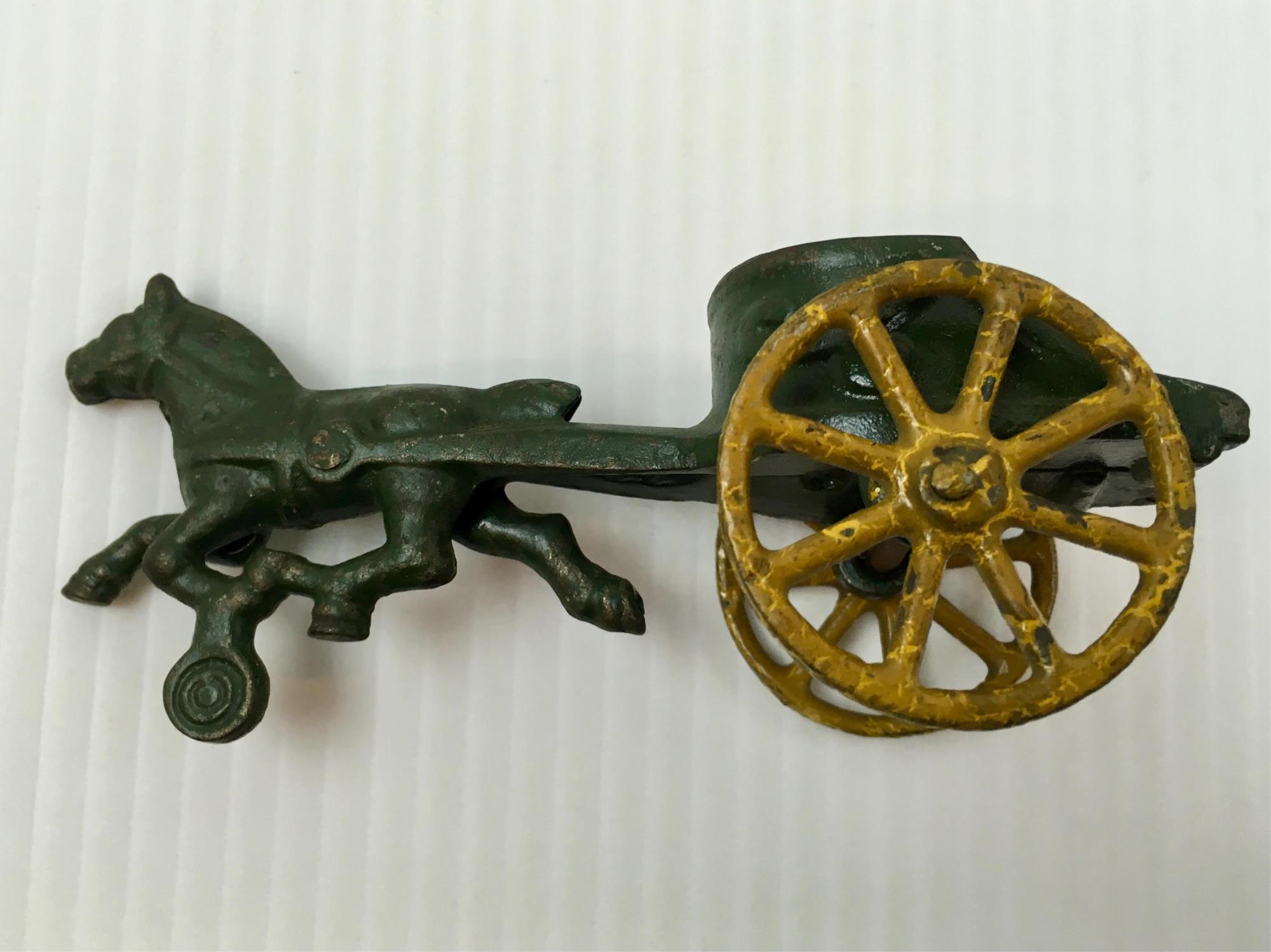 TWO VINTAGE CAST IRON TOYS