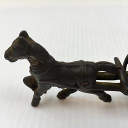 TWO VINTAGE CAST IRON TOYS