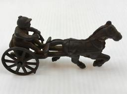 TWO VINTAGE CAST IRON TOYS