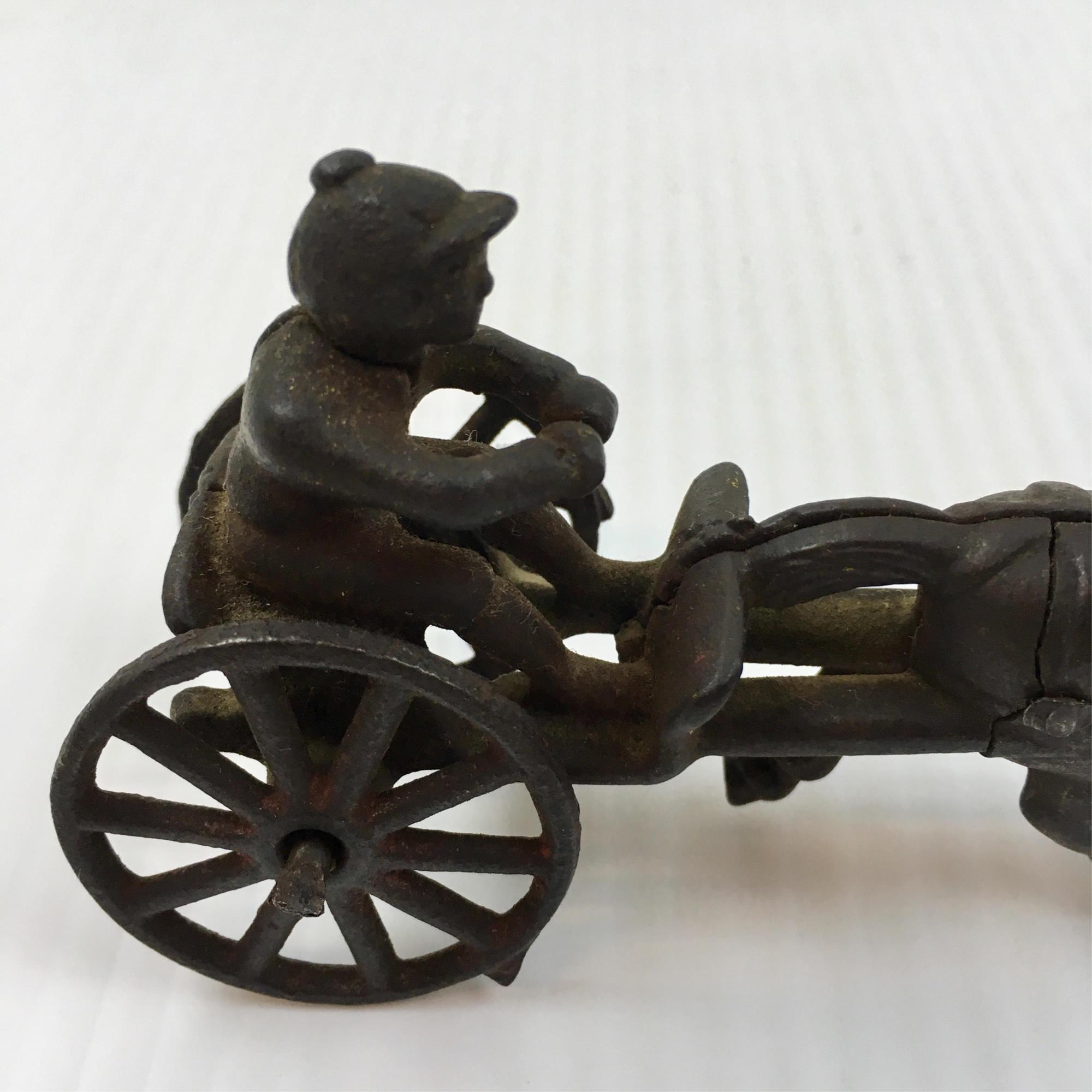 TWO VINTAGE CAST IRON TOYS