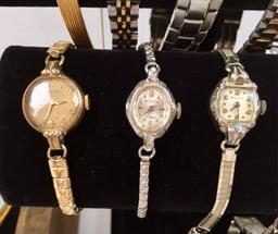 19 PCS - 18 LADIES WATCHES & MUSIC BOX