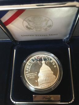 1994 US BICENTENNIAL SILVER DOLLAR PROOF