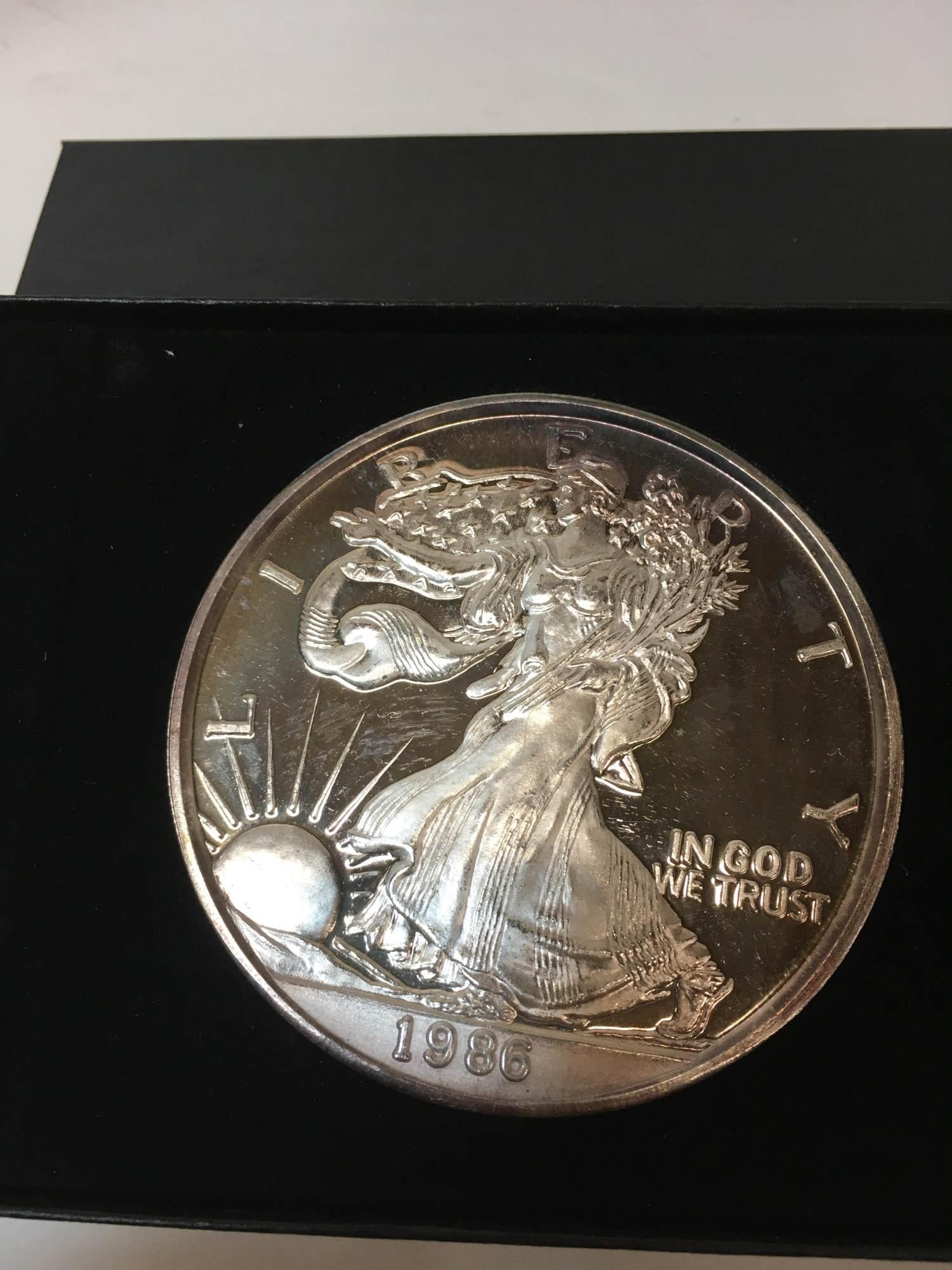 1986 ONE TROY POUND SILVER EAGLE