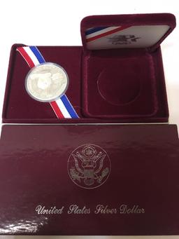 1983 OLYMPIC SILVER DOLLAR PROOF