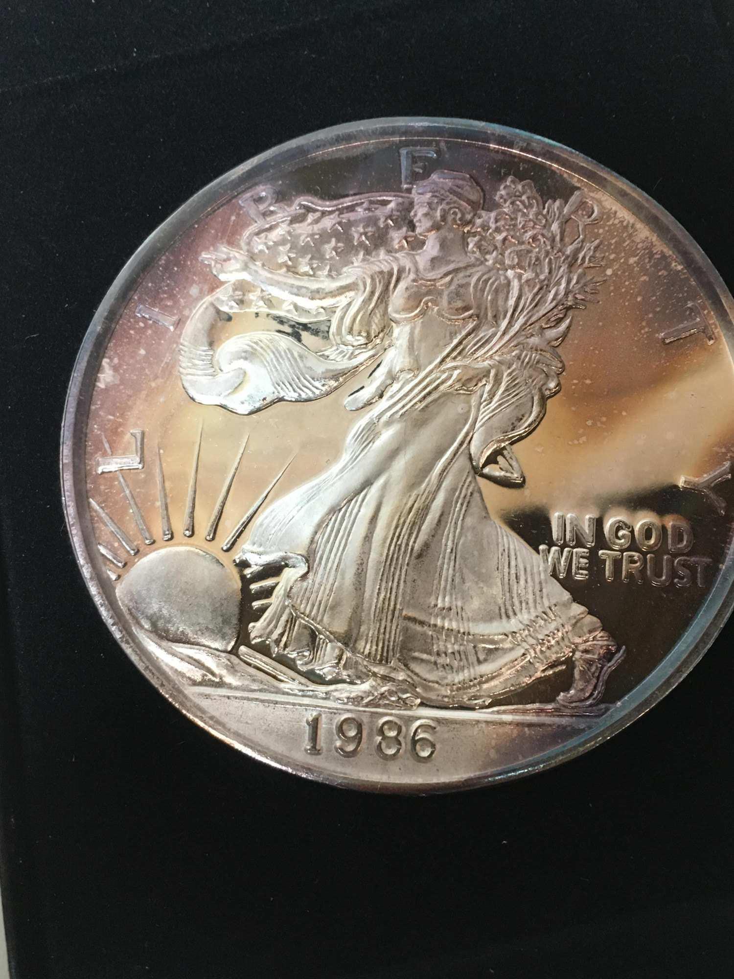 1986 ONE TROY POUND SILVER EAGLE