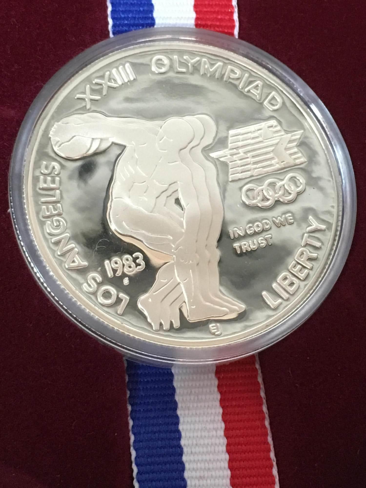 1983 OLYMPIC SILVER DOLLAR PROOF