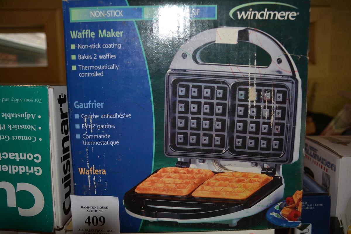 WINDMERE WAFFLE MAKER