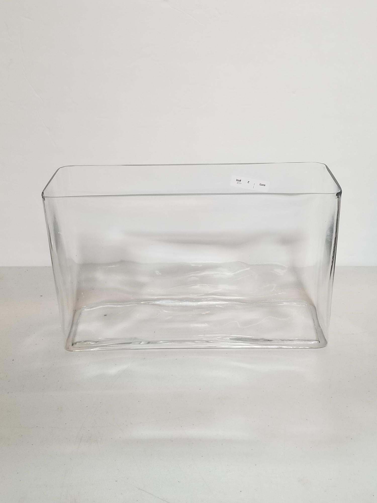 SET OF 3 GLASS VASES