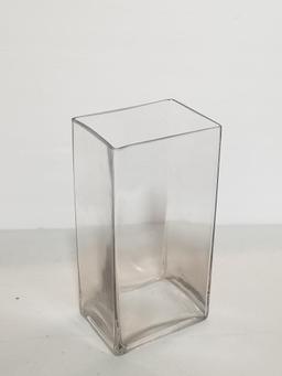 SET OF 3 GLASS VASES