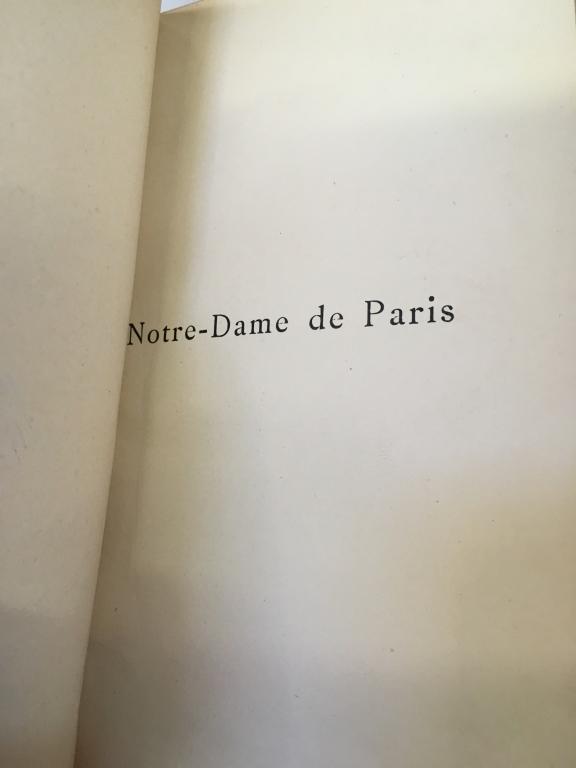 NOTRE DAME DE PARIS by VICTOR HUGO - TWO VOLUME -