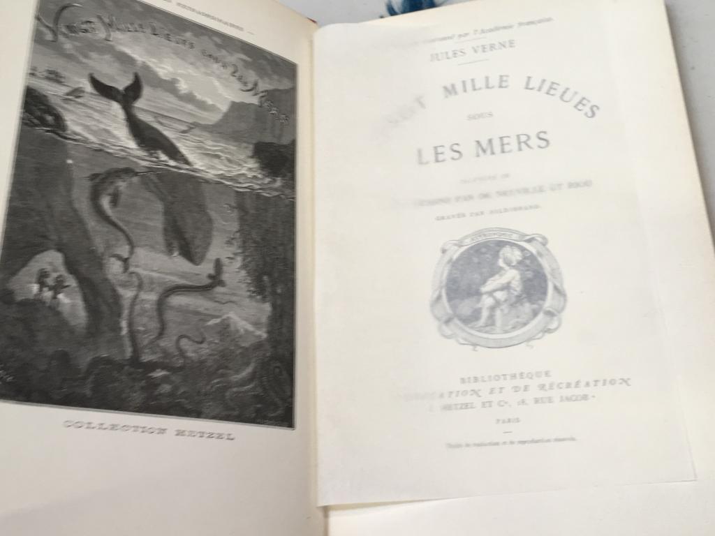 TWO VOLUMES OF JULES VERENE - HETZEL COLLECTION ED