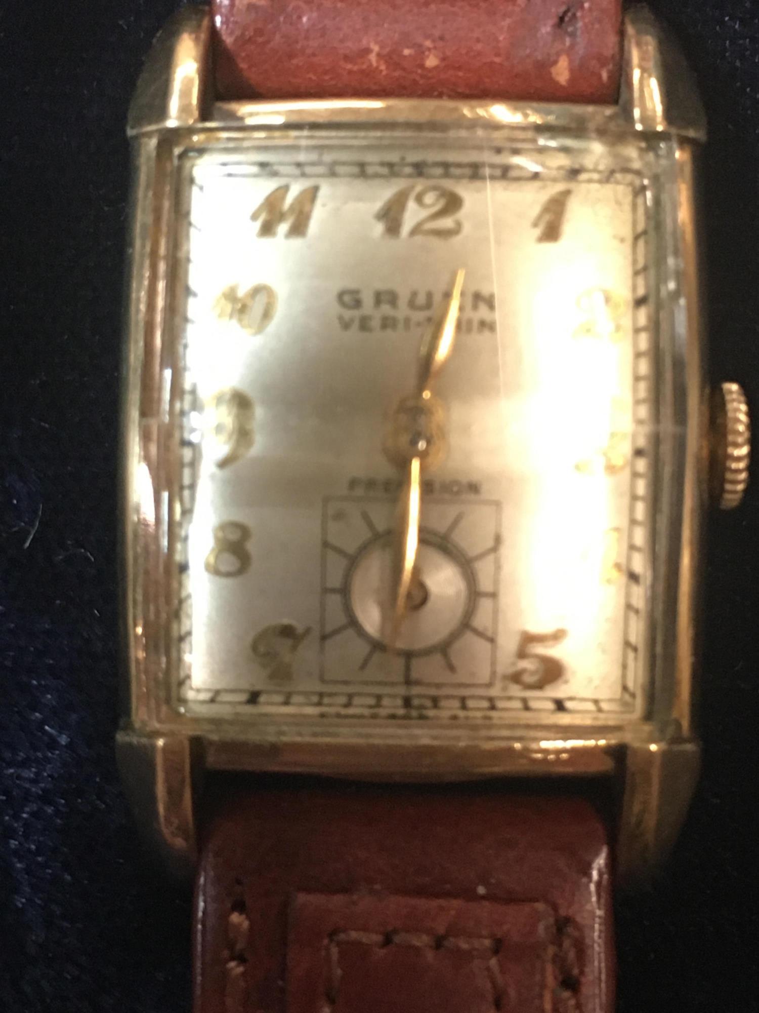 VINTAGE GRUEN VERI-THIN WRIST WATCH