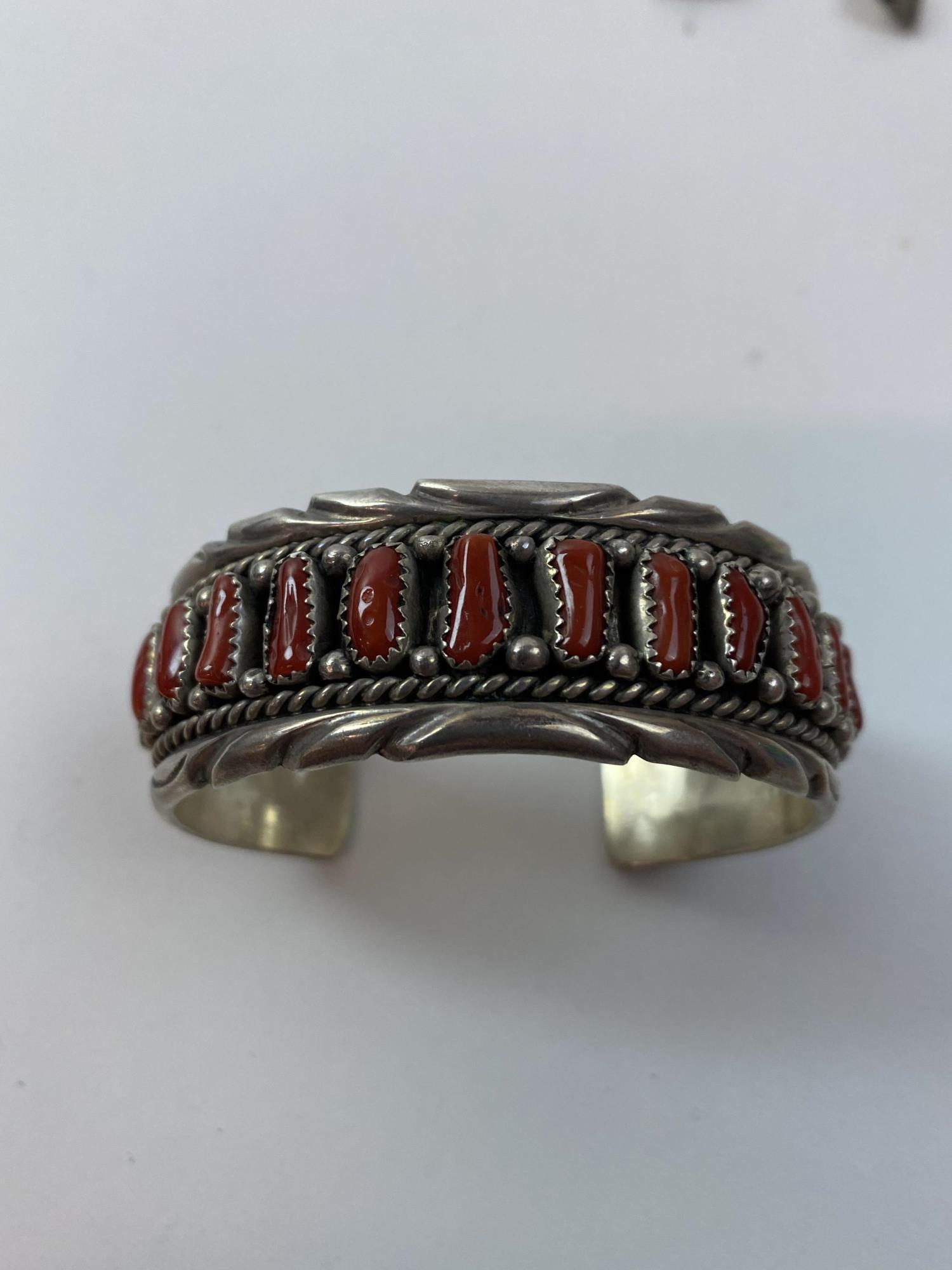 SOUTHWESTERN STERLING EARRINGS & CUFF BRACELET