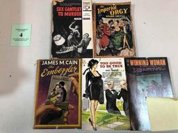 5 PULP BOOKS