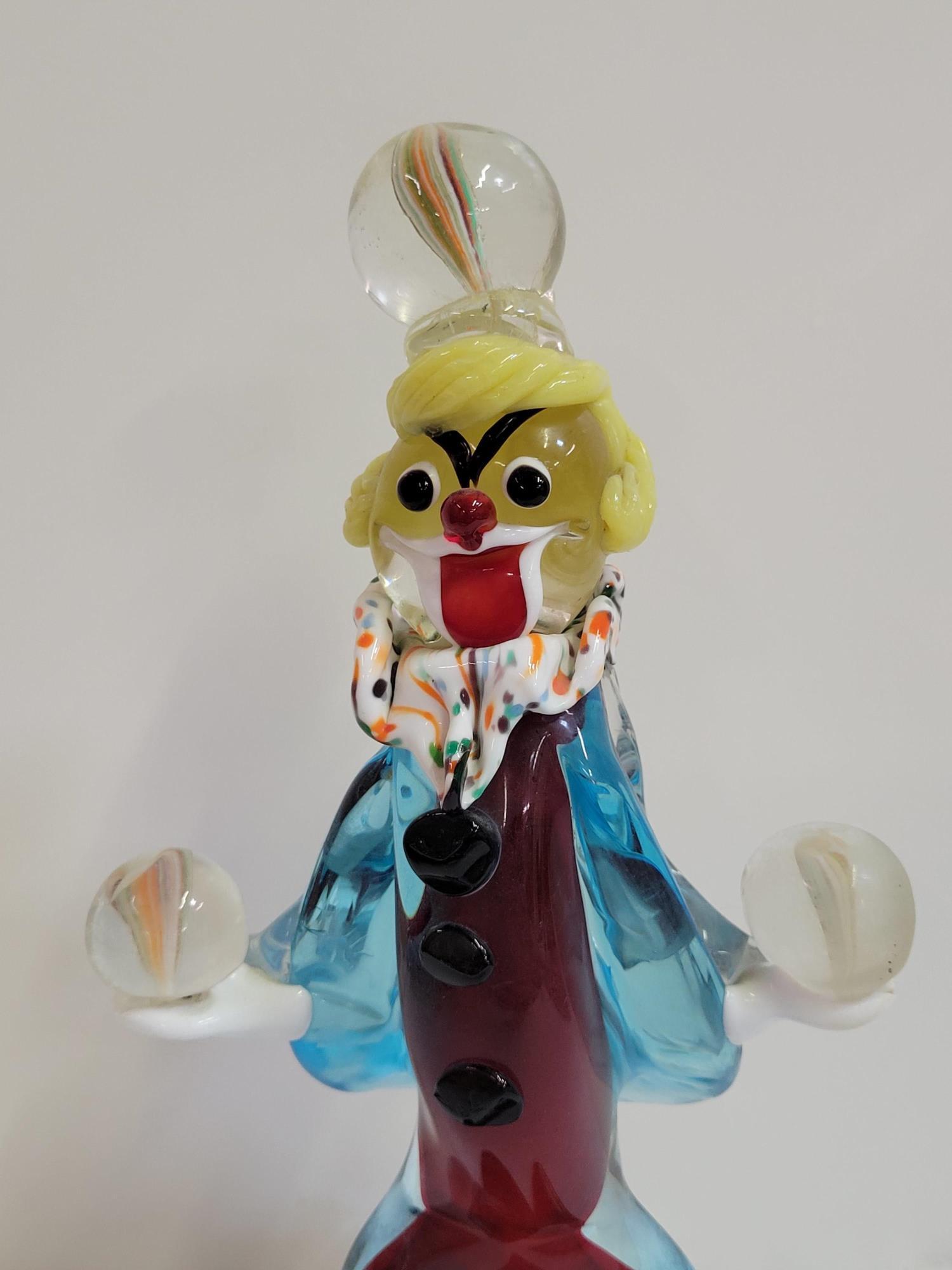 GLASS CLOWN FIGURE