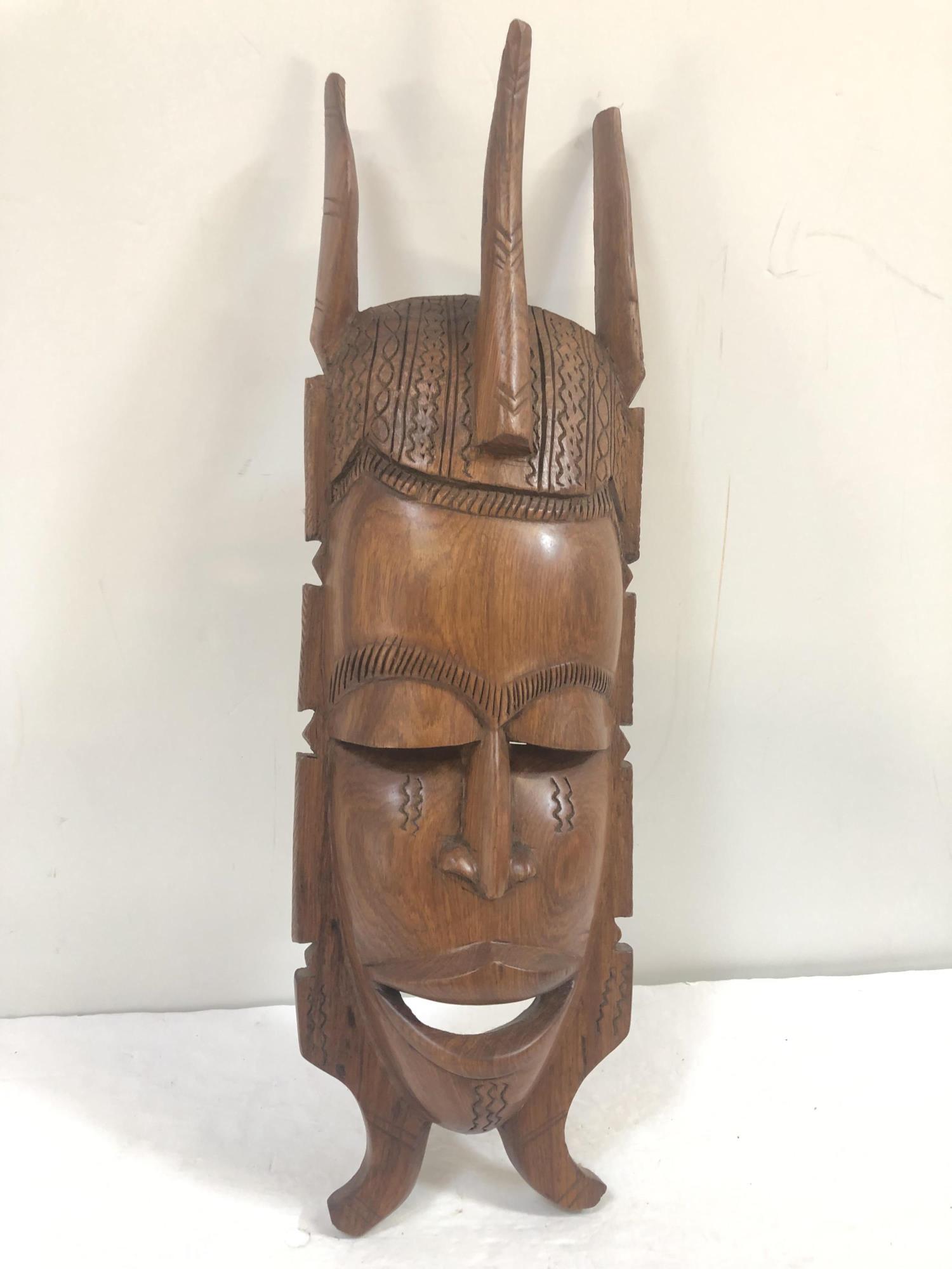 CARVED TRIBAL MASK