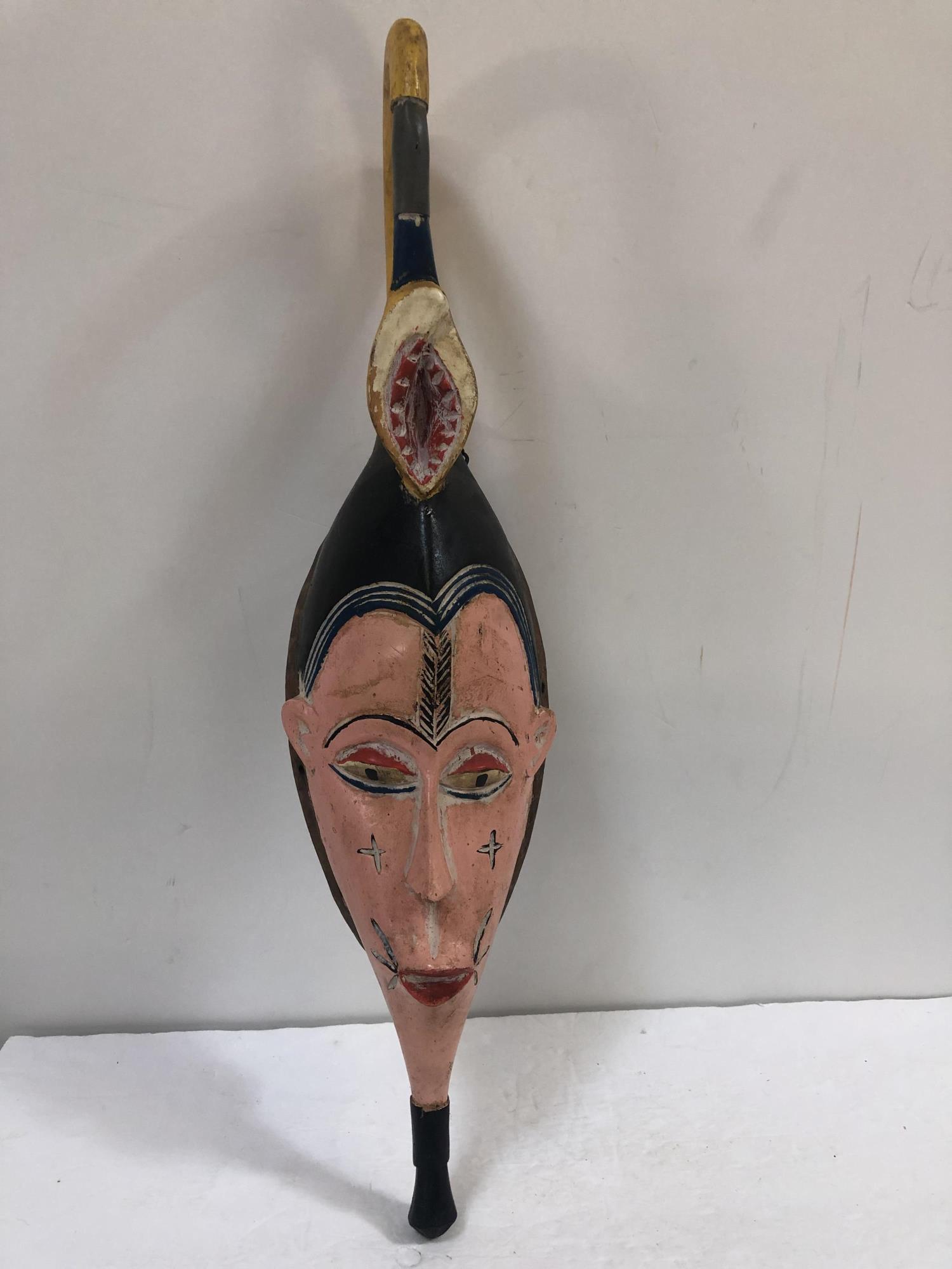 PAINTED ELABORATELY TRIBAL MASK