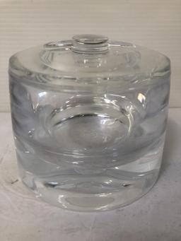 CLEAR ACRYLIC LIDDED VANITY BOWL