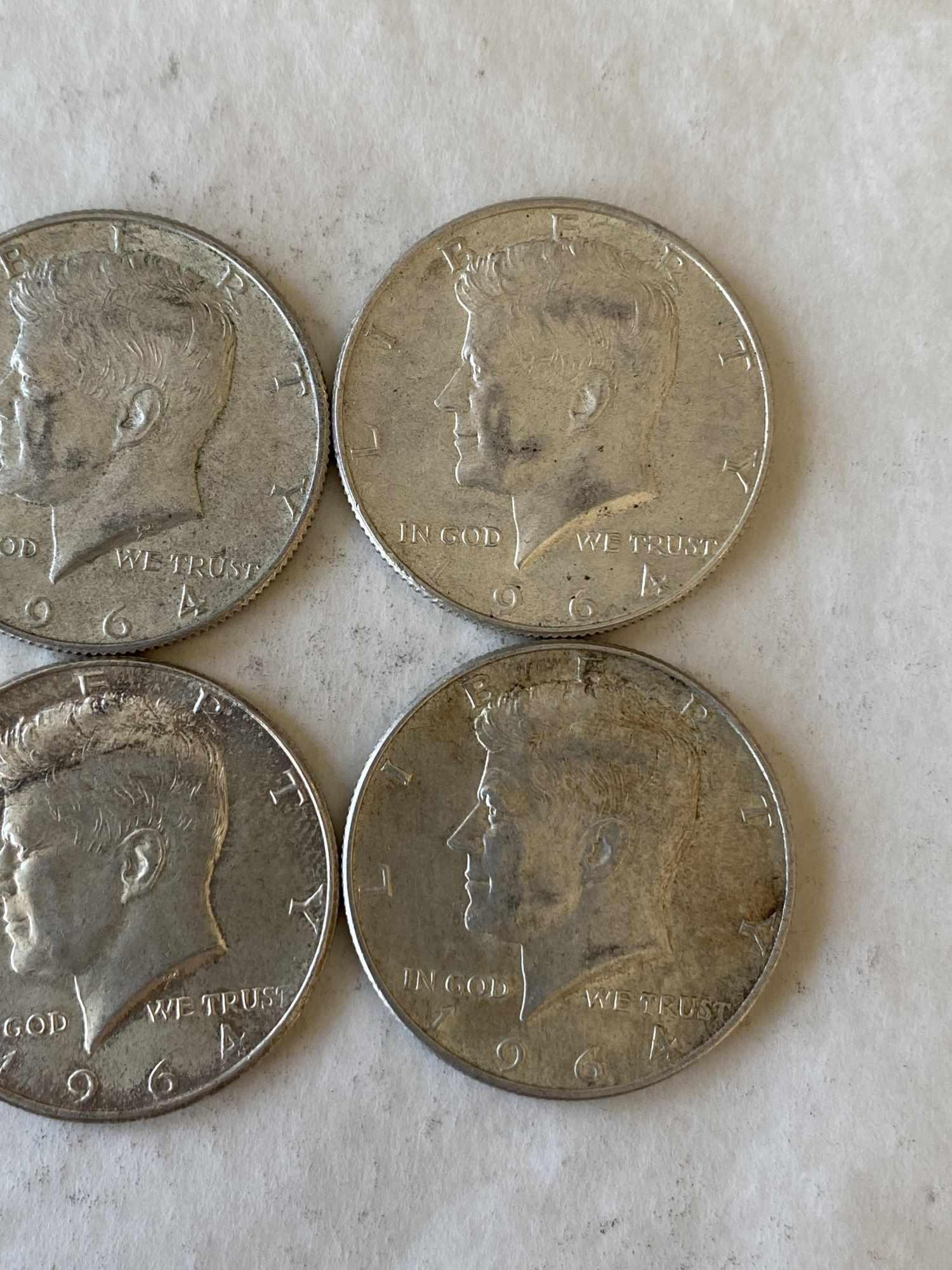 TEN 1964 JFK HALVES