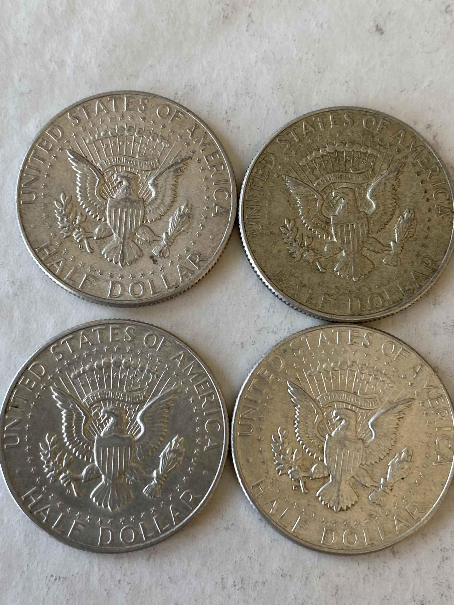 TEN 1964 JFK HALVES