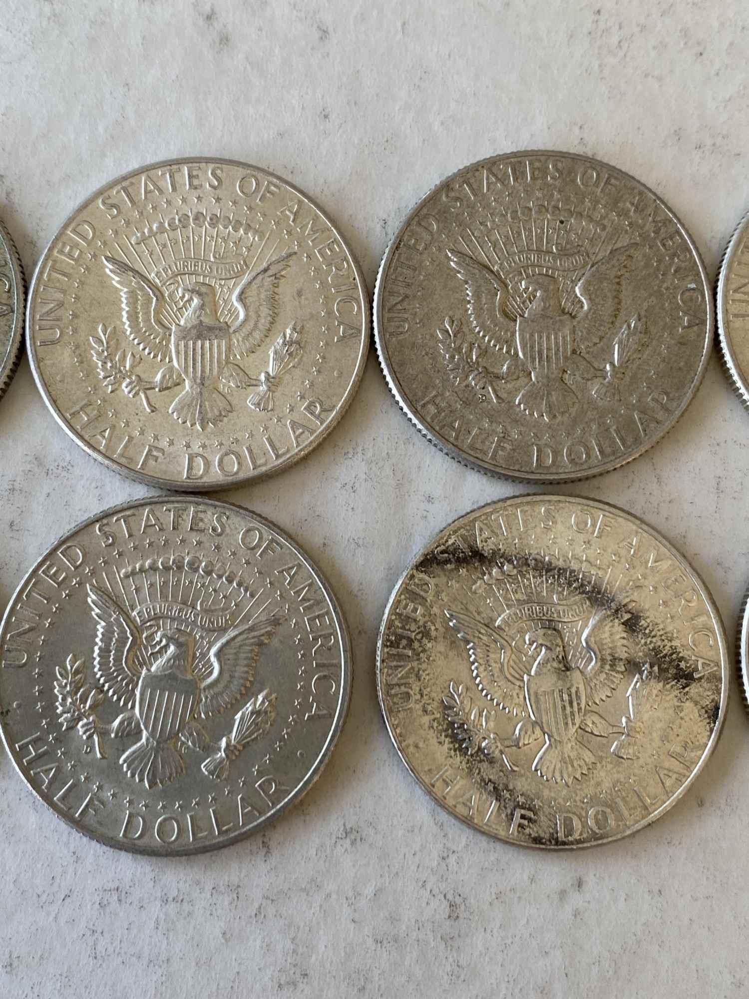 TEN 1964 JFK HALVES