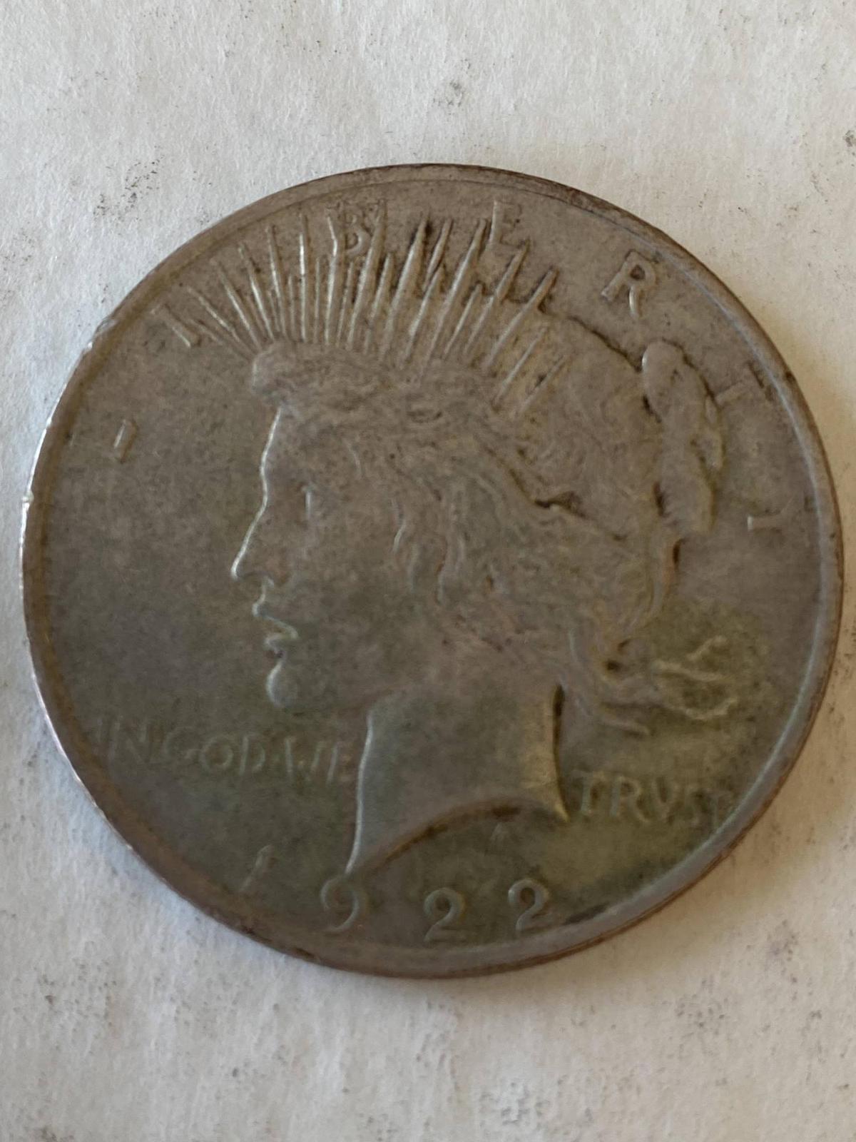 1922 PEACE DOLLAR