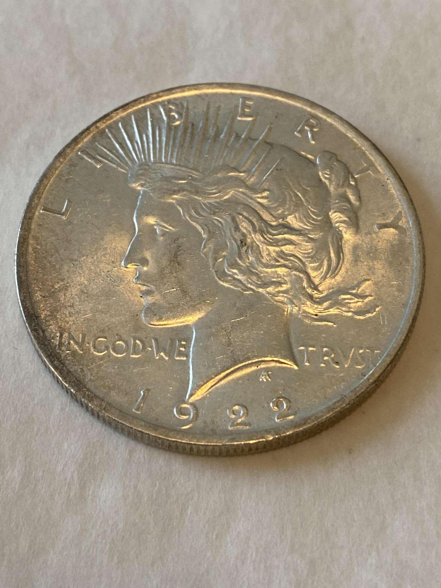 1922 PEACE DOLLAR