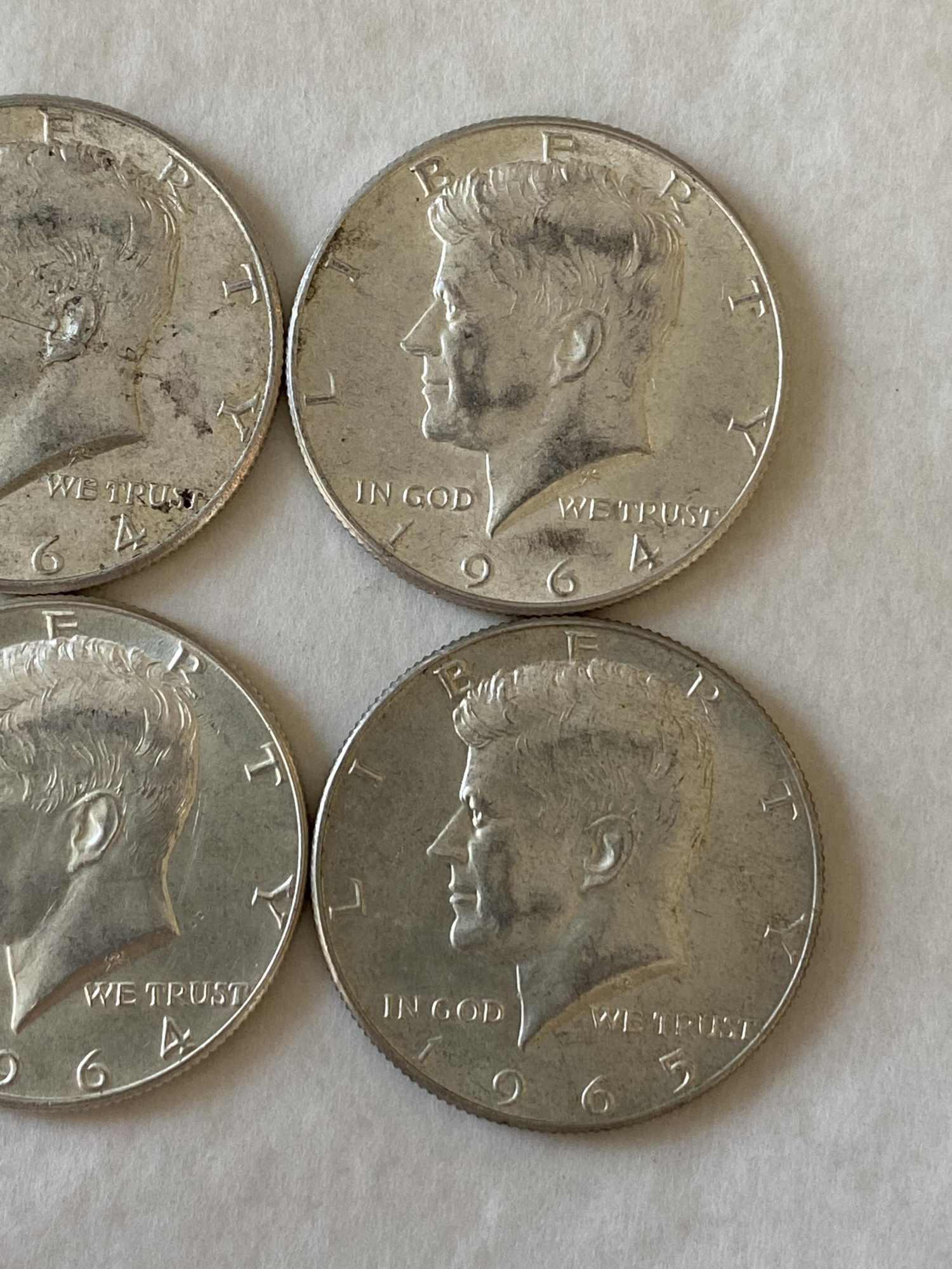 TEN 1964 JFK HALVES