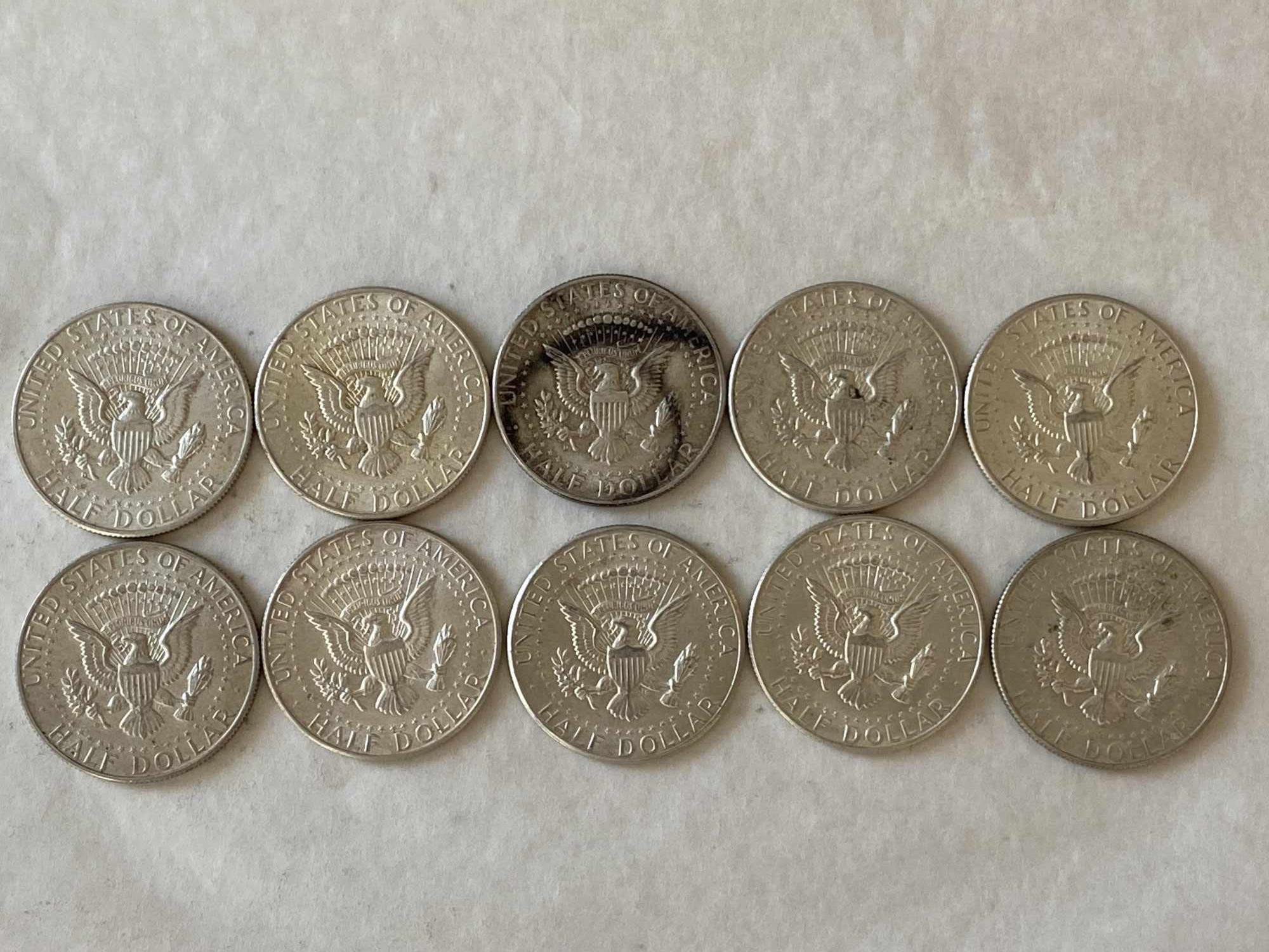 TEN 1964 JFK HALVES