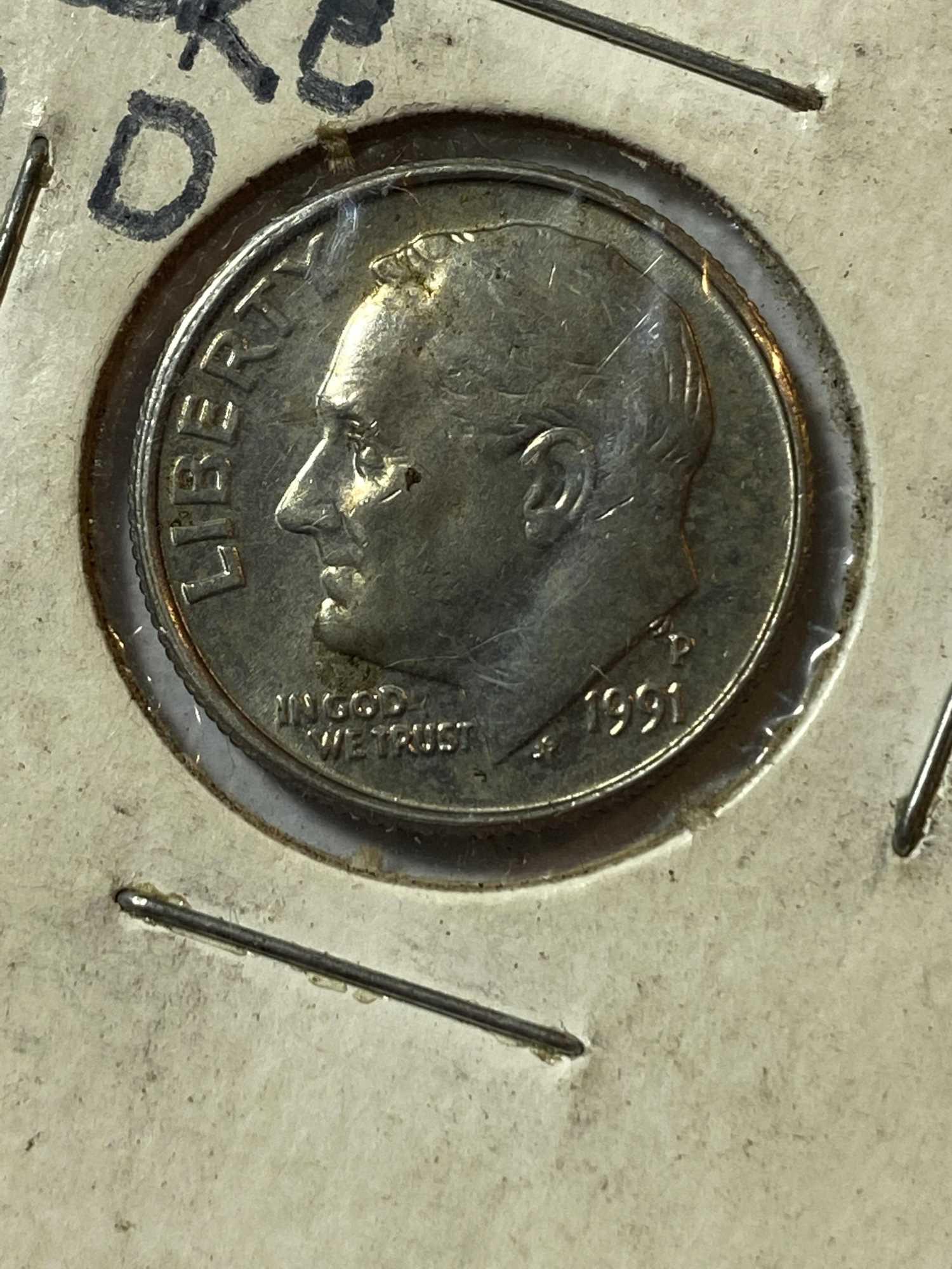 1991 P - ROOSEVELT DIME