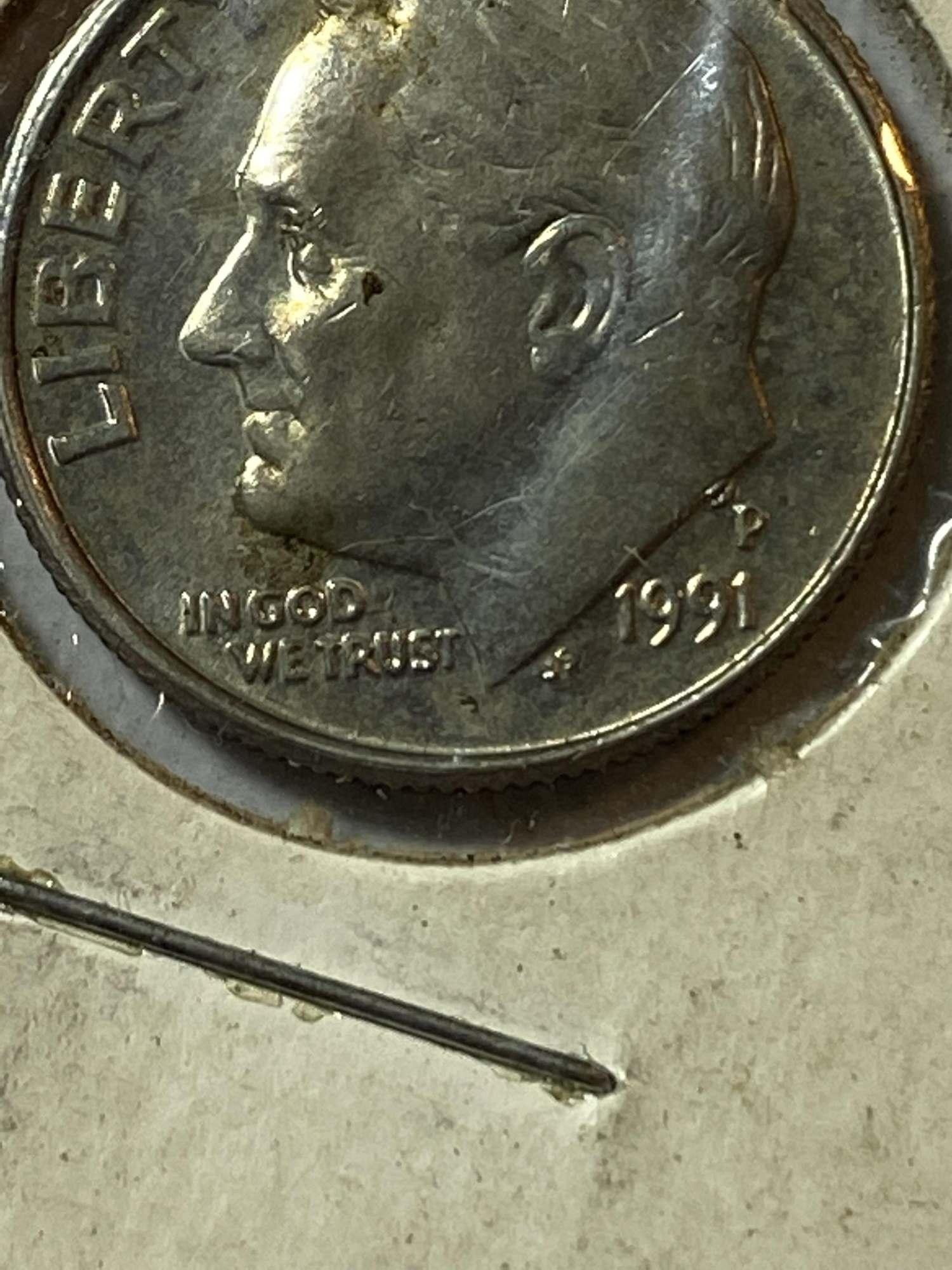 1991 P - ROOSEVELT DIME