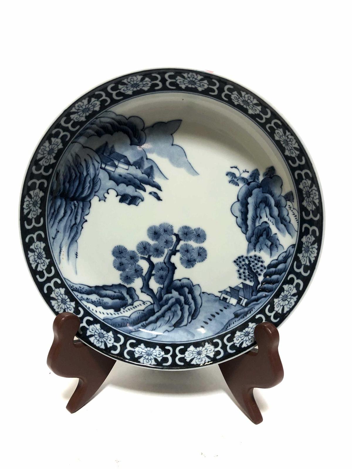 BLUE AND WHITE PLATE