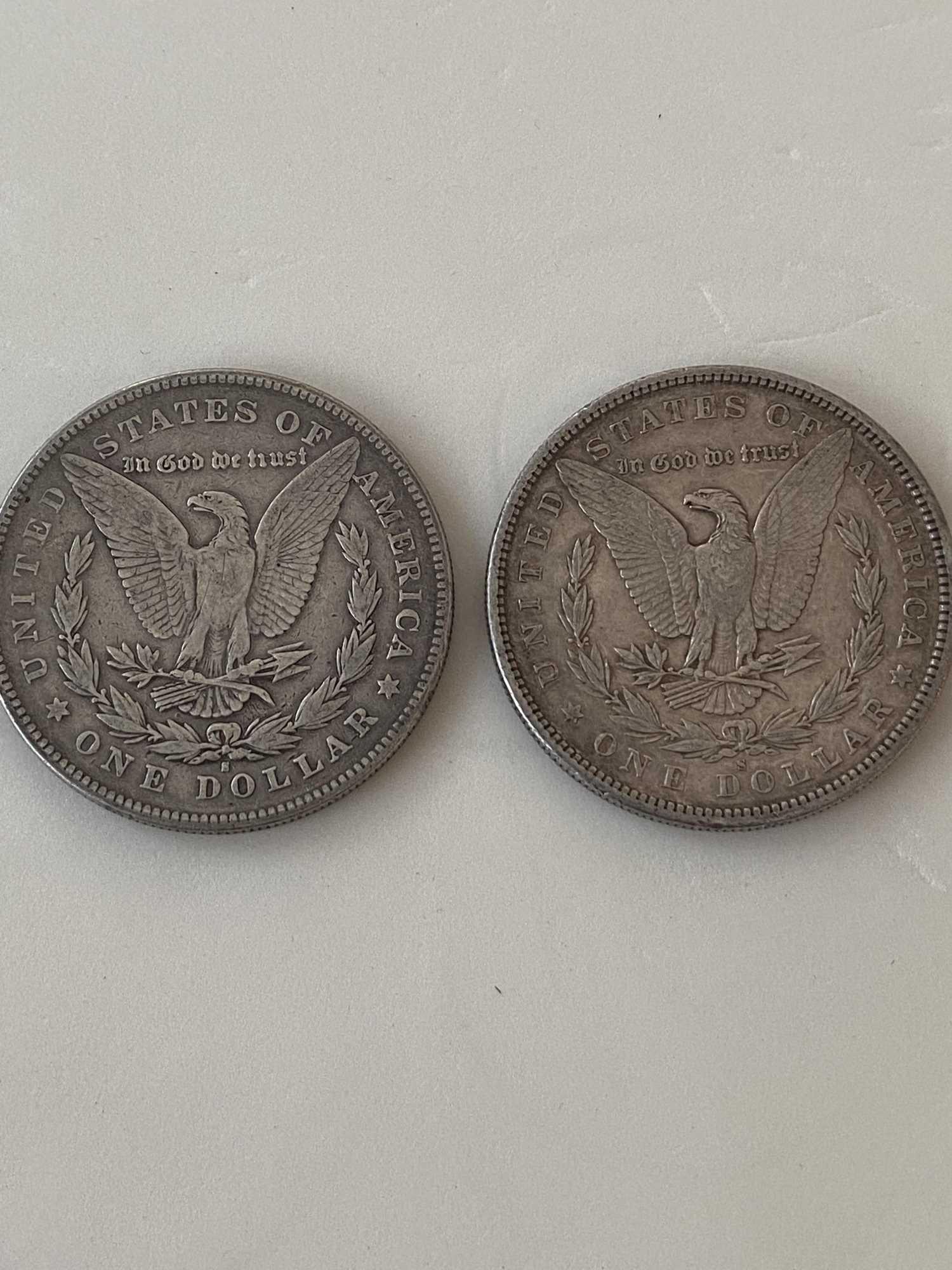 TWO MORGANS - 1878S & 1880S