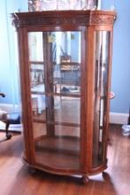BOWFRONT DISPLAY CABINET